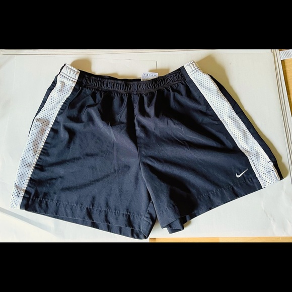 Nike Pants - Nike Athletic Shorts black white mesh stripe Sz M
